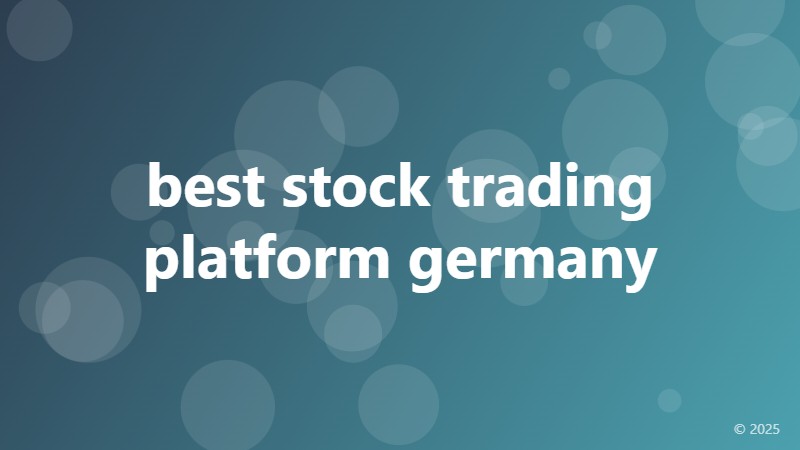 best stock trading platform germany