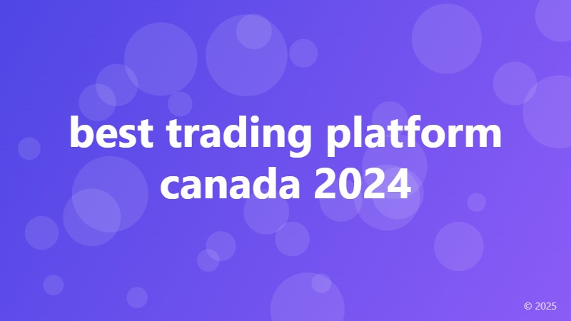 best trading platform canada 2024