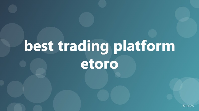 best trading platform etoro