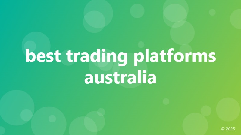 best trading platforms australia