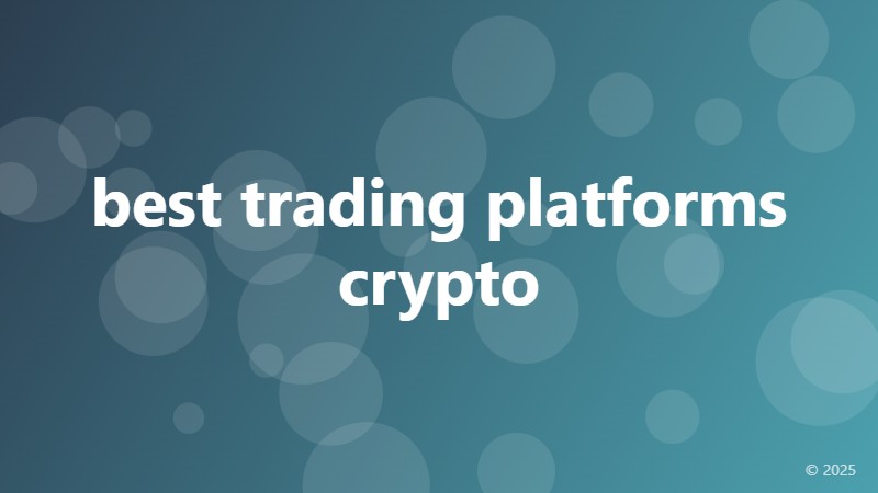 best trading platforms crypto