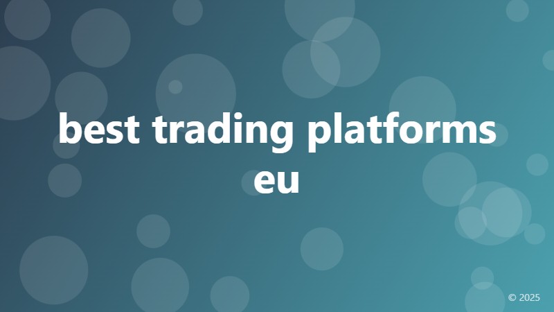 best trading platforms eu