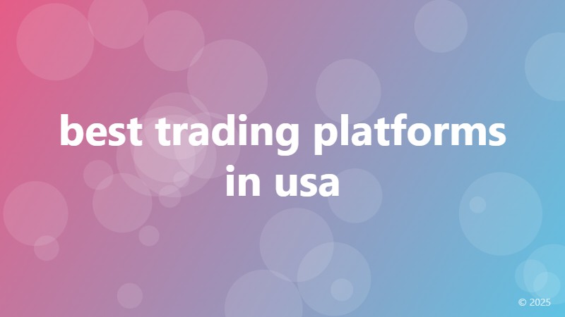 best trading platforms in usa
