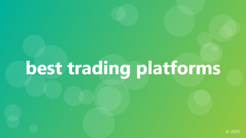 best trading platforms
