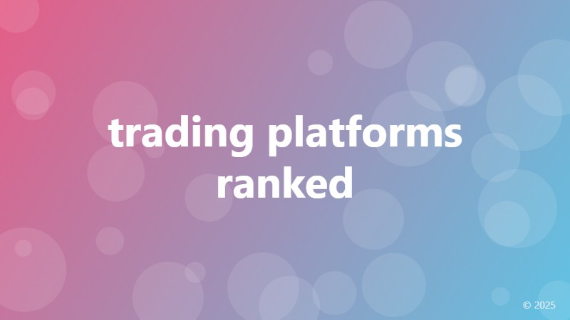 trading platforms ranked